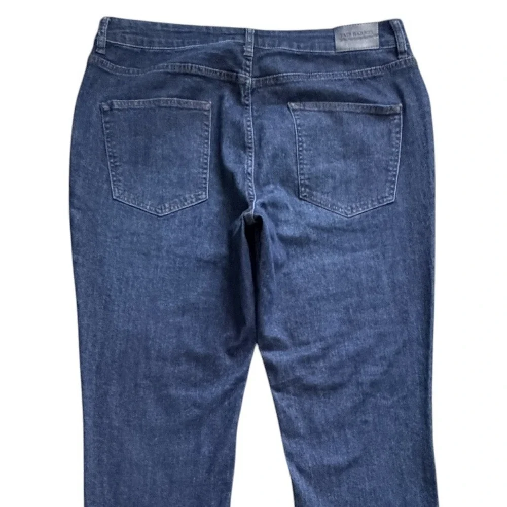 Fair Harbor Jeans Mens 34x32 Blue Deep Sea Wash Stretch Straight Leg Denim